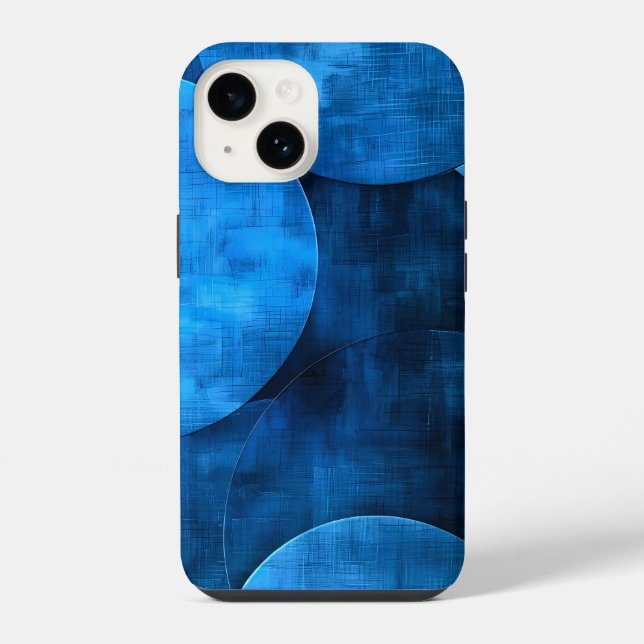 Coque iPhone Cercles de Lune Bleue (Verso)