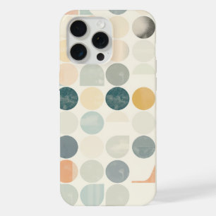 Coque iPhone 15 Pro Max Cercles et autres formes sur fond blanc
