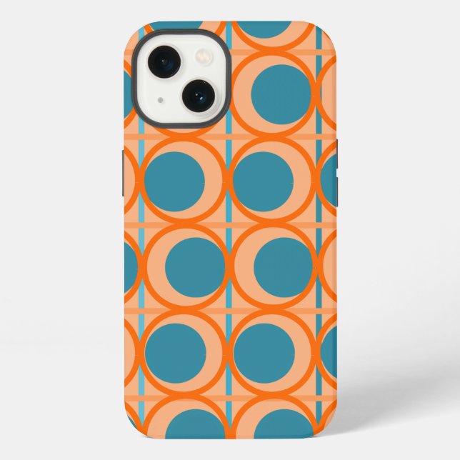 Coque iPhone Cercles et lignes MCM (Verso)