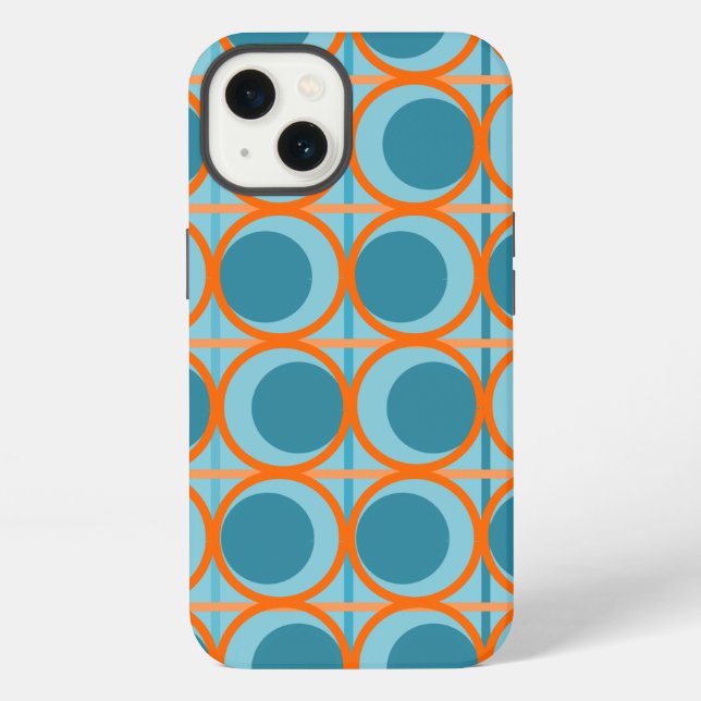Coque iPhone Cercles et lignes MCM  (Verso)