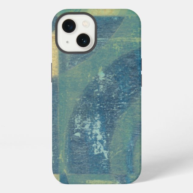 Coque iPhone Cercles et panneaux multicolores (Verso)