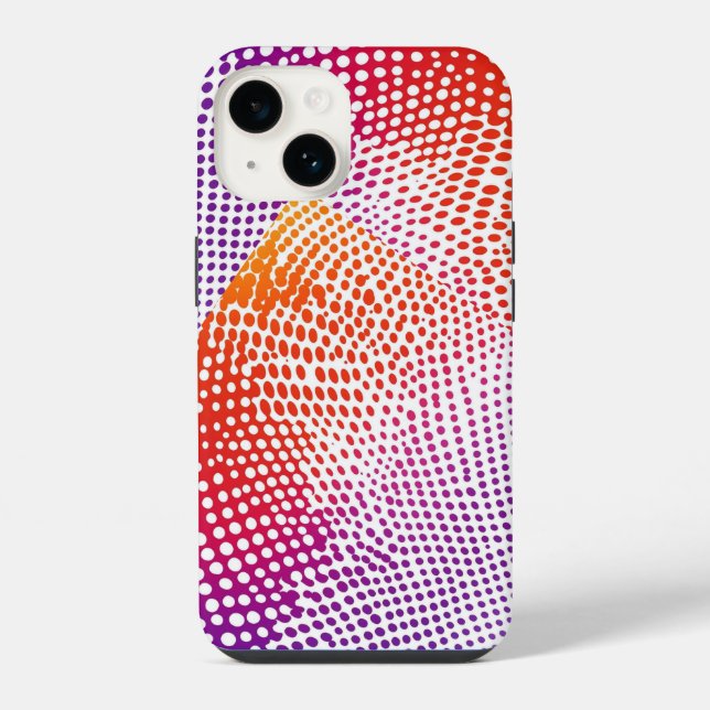 Coque iPhone Cercles Modernes Colorés (Verso)