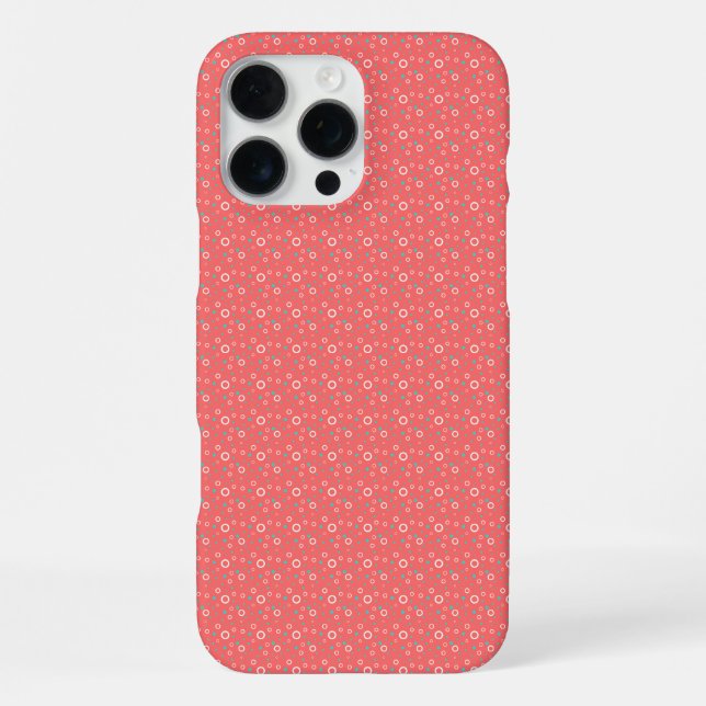 Coque iPhone Cercles Motifs multicolores personnalisables (Verso)
