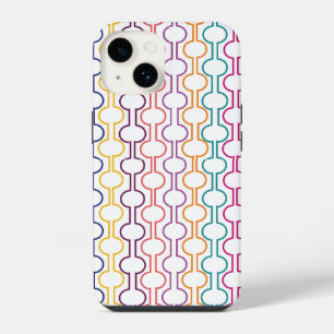 Coque Pour iPhone 14 Cercles ouverts colorés