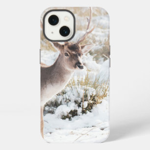 Etui iPhone 13 Cerf gracieux en hiver 1 #animal #art