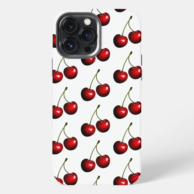 Coque iPhone Cerise rouge sucrée (Verso)