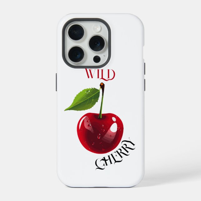 Coque iPhone Cerise sauvage  (Verso)