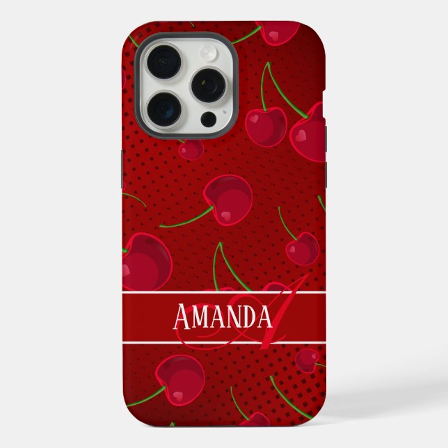 Coque iPhone Cerises Rouge Clair (Verso)