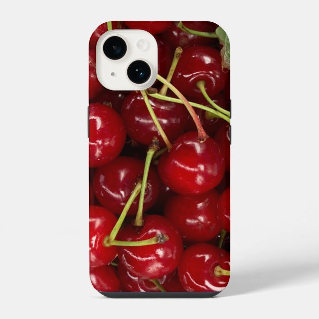 Coque iPhone Cerises Rouges Juteuses (Verso)