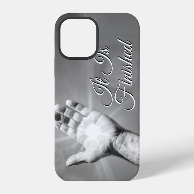 Coque iPhone C'est fini en nuances de gris (Verso)