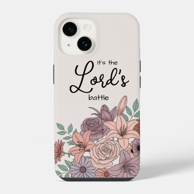 Coque iPhone C'est la bataille du Seigneur  (Verso)