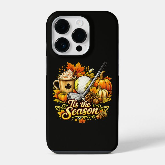 Coque iPhone C'est la saison Café épicé à la citrouille de golf (Verso)