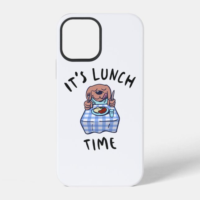 Coque iPhone C'est l'heure du déjeuner (Verso)