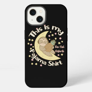 Etui iPhone 13 C'est Ma Chemise De Pyjama Paresseux Endormi Lune