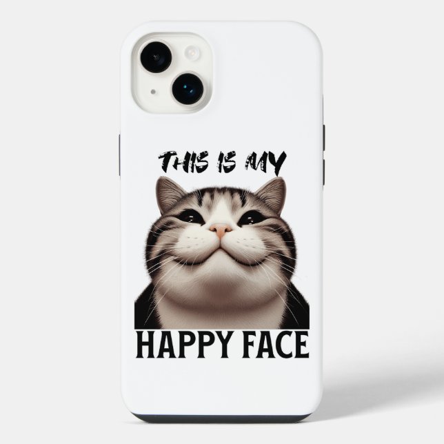 Coque iPhone C'est mon joyeux visage (Verso)