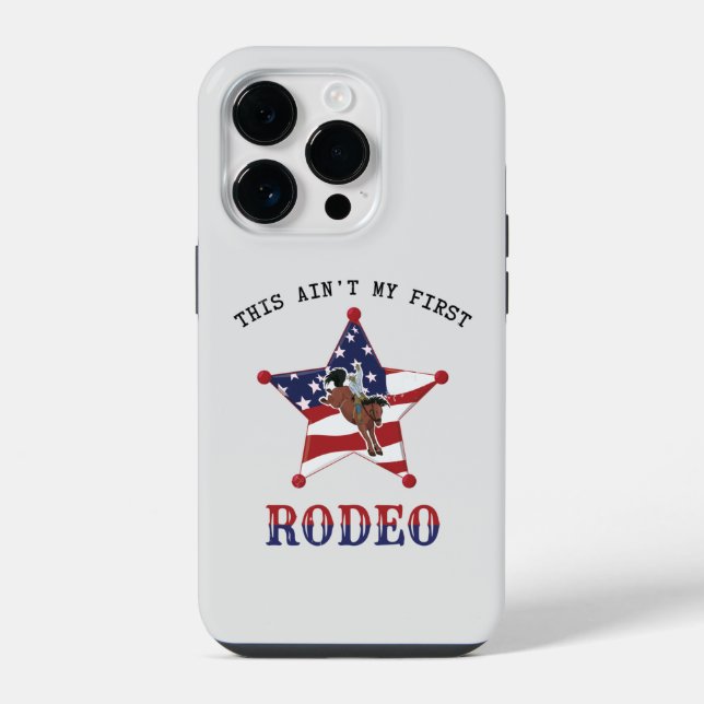Coque iPhone C'est pas mon premier RODÉO (Verso)