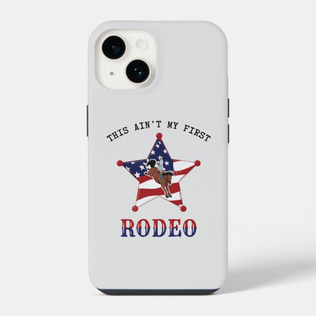 Coque iPhone C'est pas mon premier RODÉO (Verso)