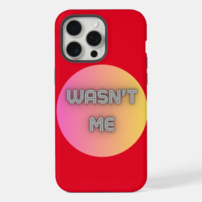 Coque iPhone c'était pas moi (Verso)