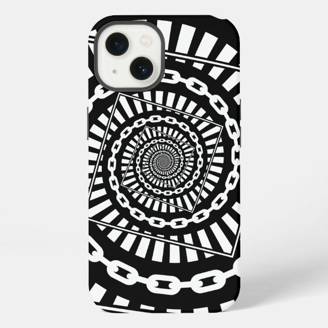 Coque iPhone Chaînes de golf sur disque (Verso)