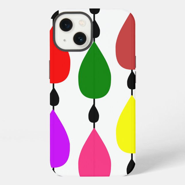 Coque iPhone Chaînes de pluie (Verso)