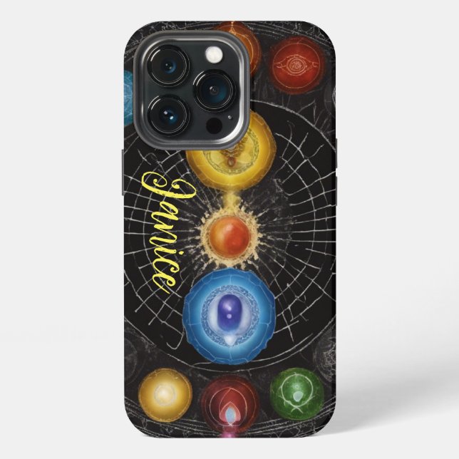 Coque iPhone Chakra Monogramme (Dos)