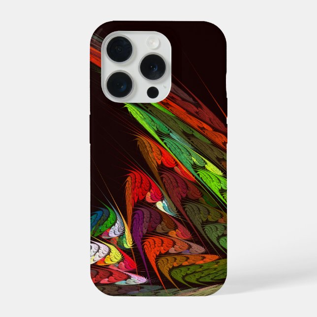 Coque iPhone Chameleon Art Abstrait (Verso)