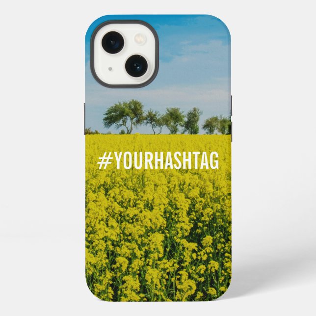 Coque iPhone Champ de fleurs jaunes (Verso)