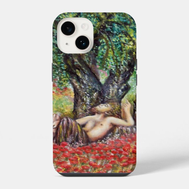 COQUE iPhone CHAMP DE PAN, OLIVIER ET COQUELICOTS (Verso)
