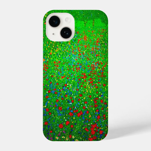 Coque iPhone Champ de pavot Gustav Klimt (Verso)