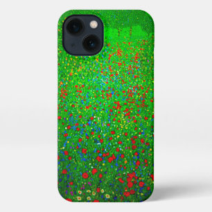 Etui iPhone 13 Champ de pavot Gustav Klimt