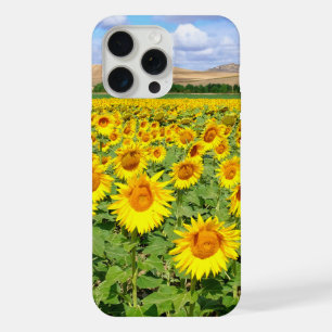 Coque iPhone 15 Pro Max Champ de tournesols