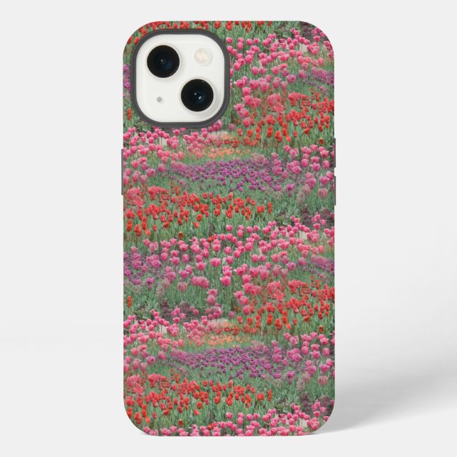 Coque iPhone Champ de tulipes (Verso)