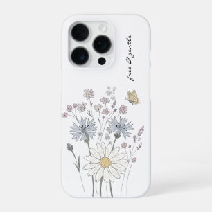 Coque iPhone 16 Pro Champ vibrant de fleurs sauvages