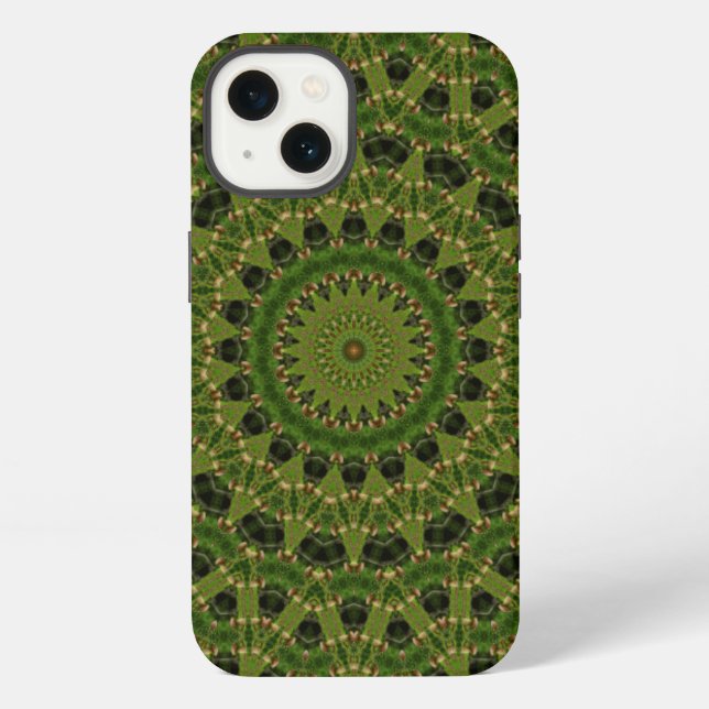 Coque iPhone Champignon de fascination kaléidoscope (Verso)