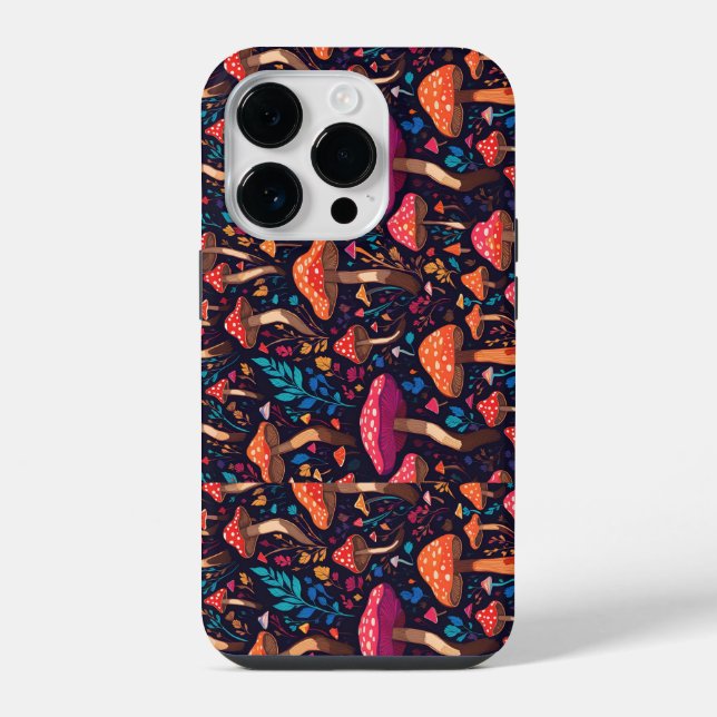 Coque iPhone Champignon Psychédélique (Verso)