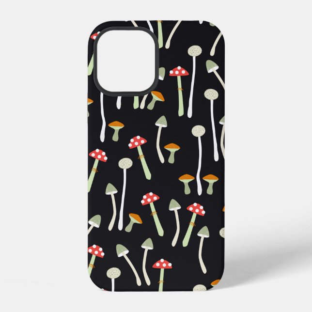 Coque iPhone champignons, automne, motif  (Verso)