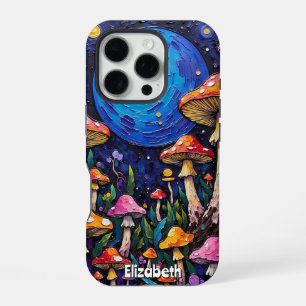 Coque iPhone 16 Pro Champignons psychédéliques