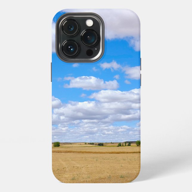 Coque iPhone Champs de blé moissonnés (Dos)