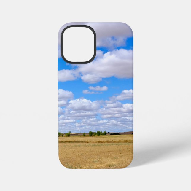 Coque iPhone Champs de blé récoltés (Verso)