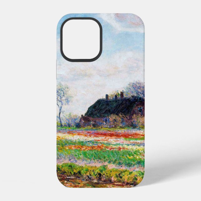 Coque iPhone Champs de tulipes aux Pays-Bas, Monet (Verso)