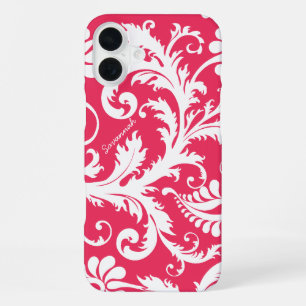Coque iPhone 16 Plus Changer Vintage Damas personnalisé rose