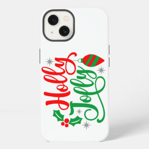 Etui iPhone 13 Chanson de Noël Holly Jolly