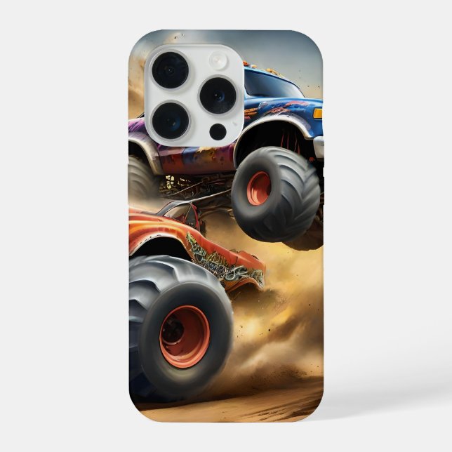 Coque iPhone Chaos sur roues : Monster Truck Smash Derby (Verso)
