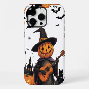 Coque iPhone 16 Pro Max Chapeau de Sorcière Citrouille Ambiance Halloween