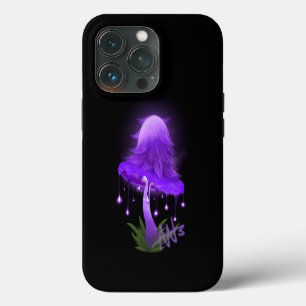 Etui iPhone 13 Pro Chapeau Inky élégant champignon violet lumineux