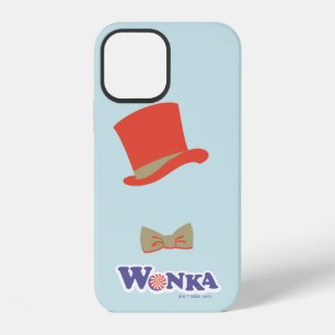 Coque iPhone 12 Chapeau melon et nœud papillon de Wonka