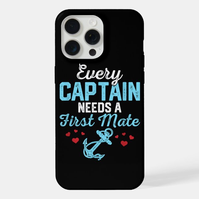 Coque iPhone Chaque capitaine a besoin d'un second  (Verso)