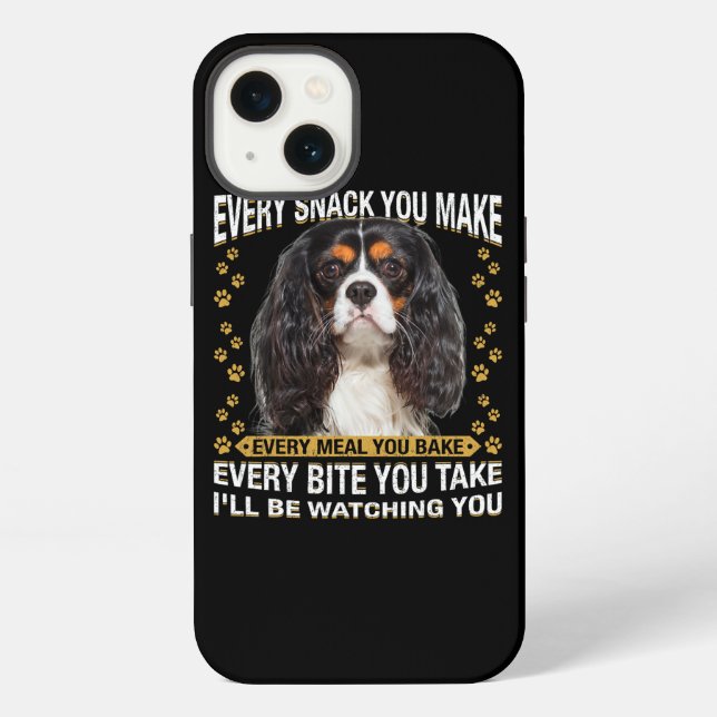 Coque iPhone Chaque Snack Que Vous Faites Drôle Cavalier King C (Verso)
