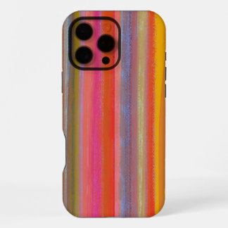 Coque iPhone 16 Pro Max Charbon de couleur bohème rayé