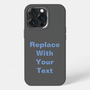 Etui iPhone 13 Pro Charcoal Heather Ajoutez Votre Propre Texte De Rem